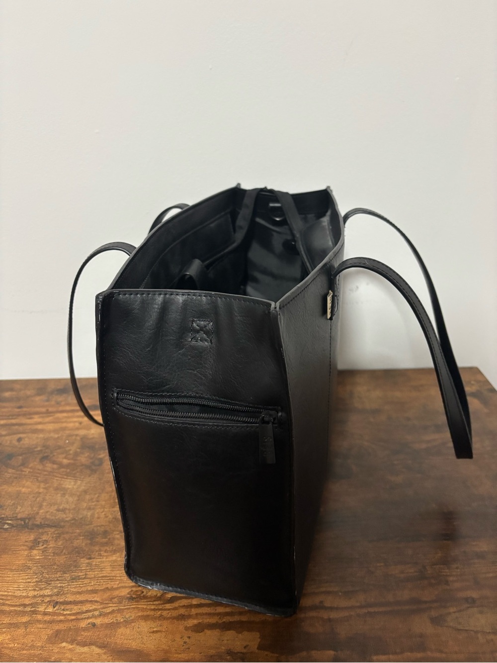 BEIS Black Leather Tote - Picture 5 of 7